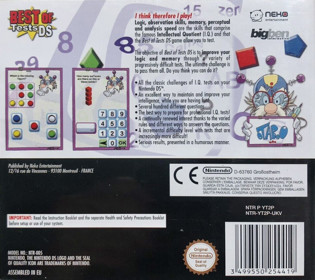 Best of Tests DS - Box - Back