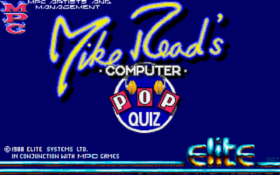 Mike Read's Computer Pop Quiz  - Screenshot - Game Title