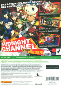 Persona 4: Arena - Box - Back