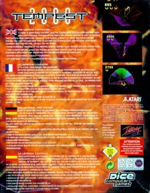 Tempest 2000 - Box - Back