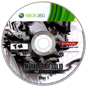 Metal Gear Solid HD Collection - Disc