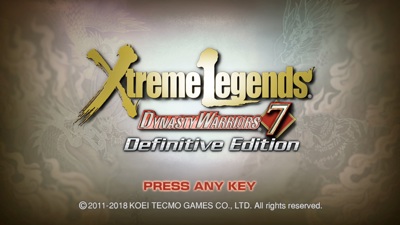 Dynasty Warriors 7: Xtreme Legends: Definitive Edition  - Screenshot - Game Title
