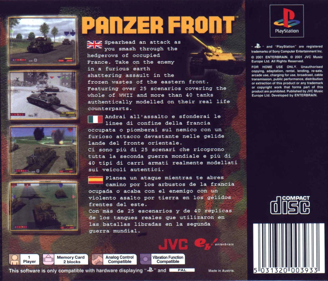 Panzer Front - Box - Back Image