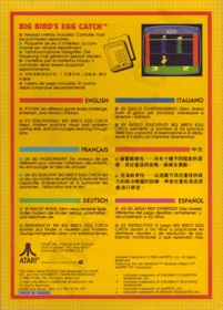 Big Bird's Egg Catch - Box - Back