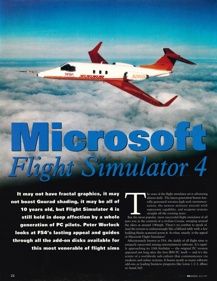 Microsoft Flight Simulator (v4.0) - Advertisement Flyer - Front