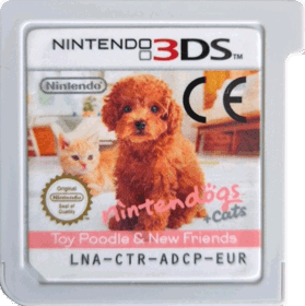 Nintendogs + Cats: Toy Poodle & New Friends - Cart - Front