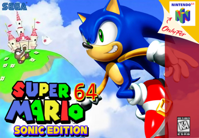 Mario 64 Sonic Edition - Fanart - Box - Front