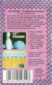 10th Frame - Box - Back Image