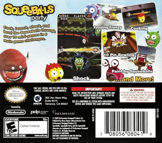 Squeeballs Party - Box - Back Image