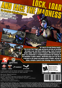 Borderlands: Game of the Year Edition Enhanced - Box - Back