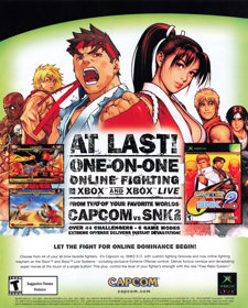 Capcom vs. SNK 2 EO - Advertisement Flyer - Front