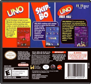 UNO / Skip-Bo / UNO Freefall - Box - Back - Reconstructed