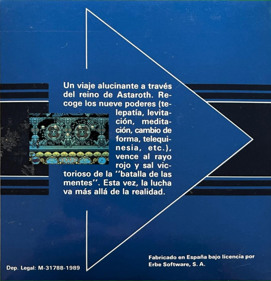 Astaroth: The Angel of Death - Box - Back