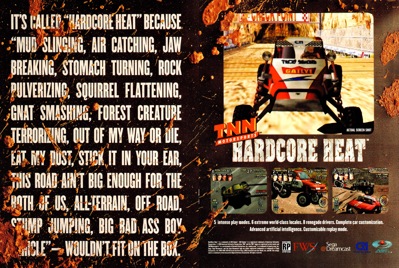 TNN Motorsports Hardcore Heat - Advertisement Flyer - Front