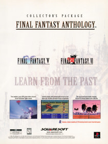 Final Fantasy Anthology - Advertisement Flyer - Front