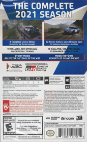 WRC 10: The Official Game - Box - Back
