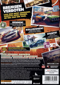 DiRT: Showdown - Box - Back