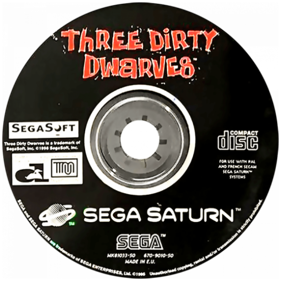 Three Dirty Dwarves - Disc Image