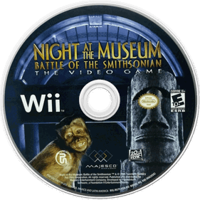 Night at the Museum: Battle of the Smithsonian: The Video Game - Disc Image
