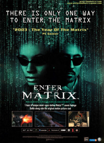Enter the Matrix - Advertisement Flyer - Front