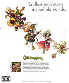 Children of Mana - Advertisement Flyer - Front