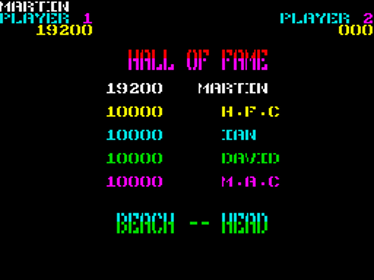 Beach-Head - Screenshot - High Scores