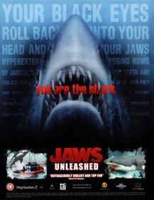 Jaws Unleashed - Advertisement Flyer - Front