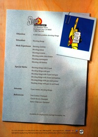 Scud: The Disposable Assassin - Advertisement Flyer - Front