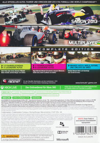 F1 2013 - Box - Back