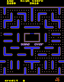 Jr. Pac-man - Screenshot - Game Over