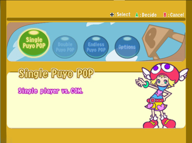 Puyo Pop Fever  - Screenshot - Game Select