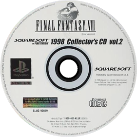 Squaresoft on PlayStation 1998 Collector's CD Vol. 2 - Disc Image