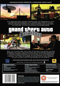 Grand Theft Auto: San Andreas - Box - Back