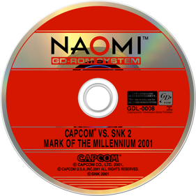 Capcom vs. SNK 2: Mark of the Millennium 2001 - Disc
