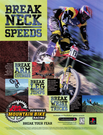 No Fear Downhill Mountain Bike Racing - Advertisement Flyer - Front
