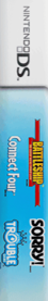 4 Game Pack!: Battleship/Connect Four/Sorry!/Trouble - Box - Spine Image