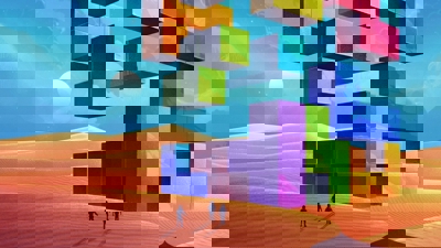 Tetris Chromatic - Fanart - Background