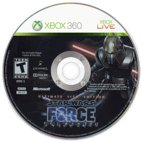 Star Wars: The Force Unleashed: Ultimate Sith Edition - Disc