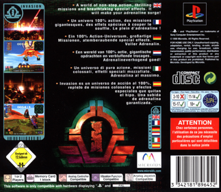 Invasion - Box - Back Image