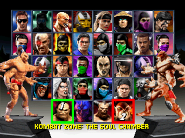 Mortal Kombat Trilogy - Screenshot - Game Select