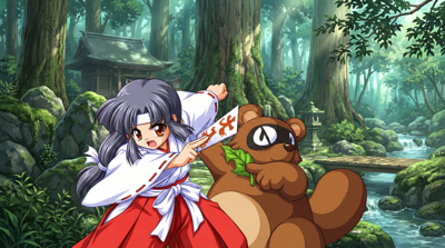 Pocky & Rocky 2 - Fanart - Background Image