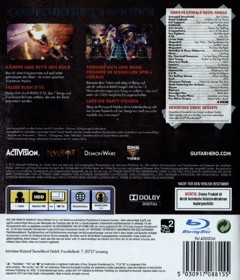 Guitar Hero: Warriors of Rock - Box - Back
