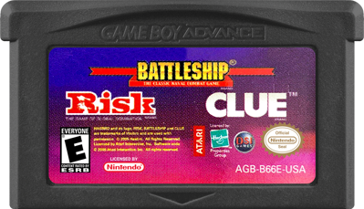 3 Game Pack!: Risk, Battleship, Clue - Cart - Front Image