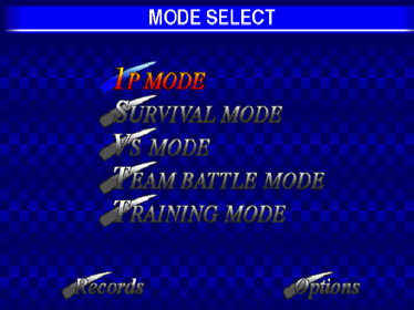 Fighters Megamix - Screenshot - Game Select Image