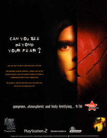 Alone in the Dark: The New Nightmare - Advertisement Flyer - Front