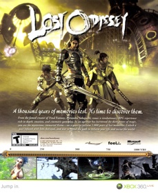 Lost Odyssey - Advertisement Flyer - Front