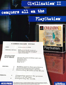 Civilization II - Advertisement Flyer - Front