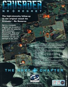 Crusader: No Regret - Box - Back