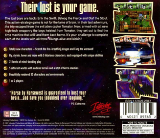 Norse by Norsewest: The Return of the Lost Vikings - Box - Back Image