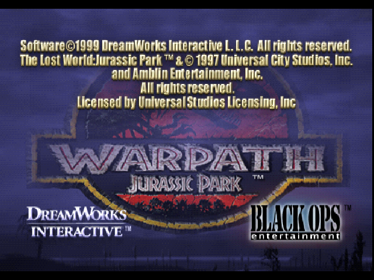 Warpath: Jurassic Park - Screenshot - Game Title